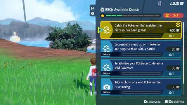 Pokemon Indigo Disk Blueberry Quests for BP