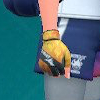 Pokemon Scarlet and Violet screenshot of fire trainer gloves.