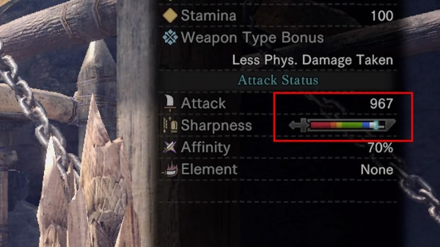 Sharpness Gauge in Monster Hunter World