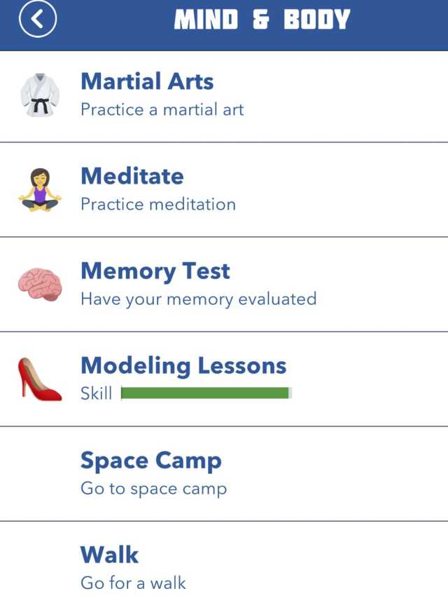 BitLife modeling lessons