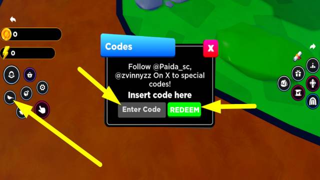 How to redeem codes in Anime Revolution Simulator