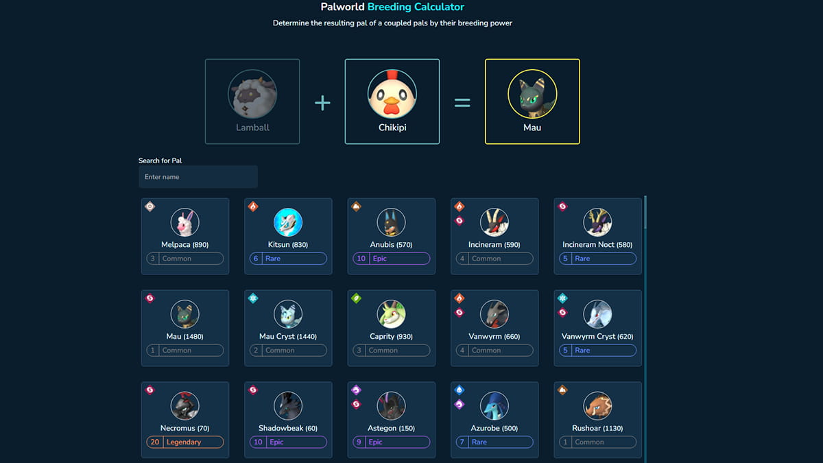 Palworld Breeding Calculator - How to Get Breeding Combos - Prima Games