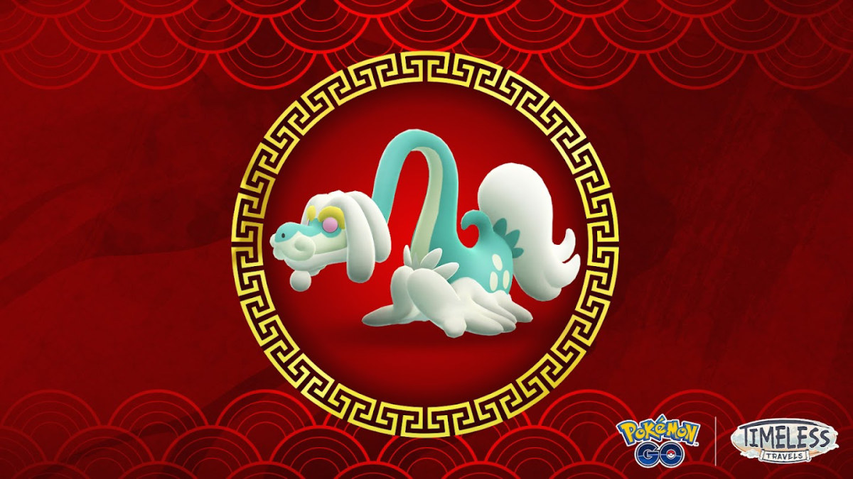 An official Pokemon GO image of Drampa.