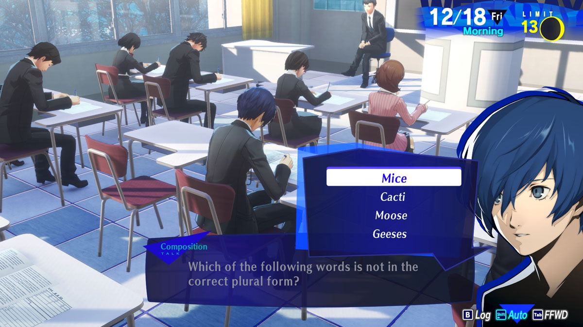 All December Finals Answers in Persona 3 Reload (P3R)