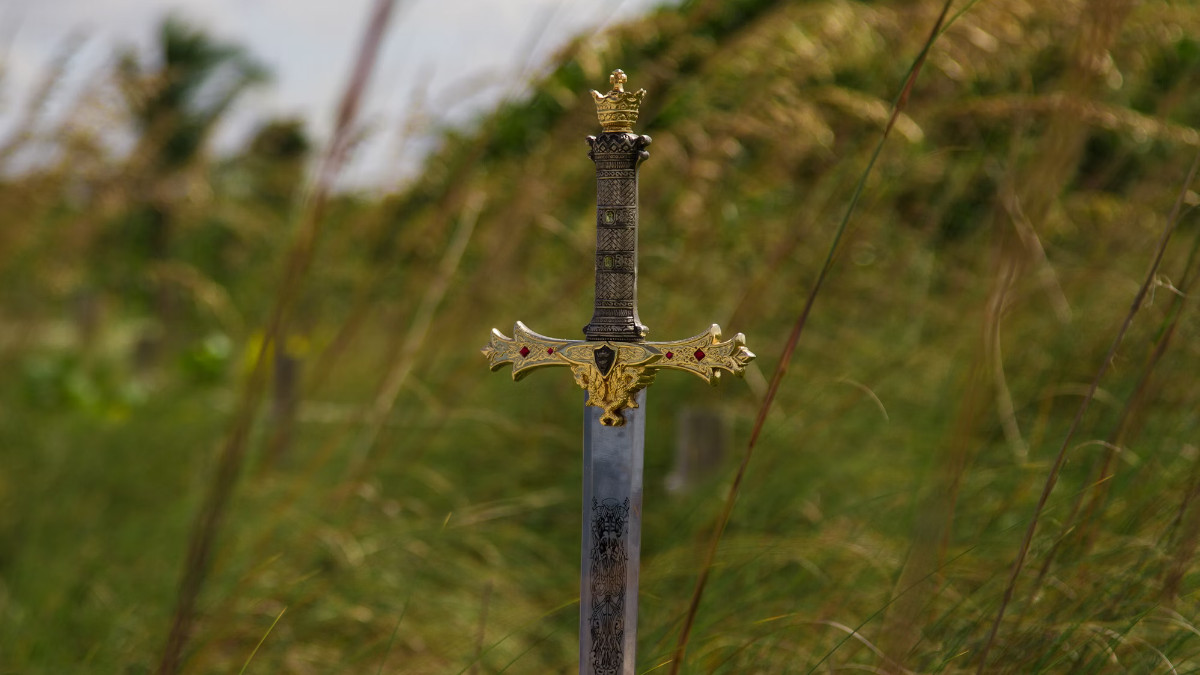 A sword in the ground