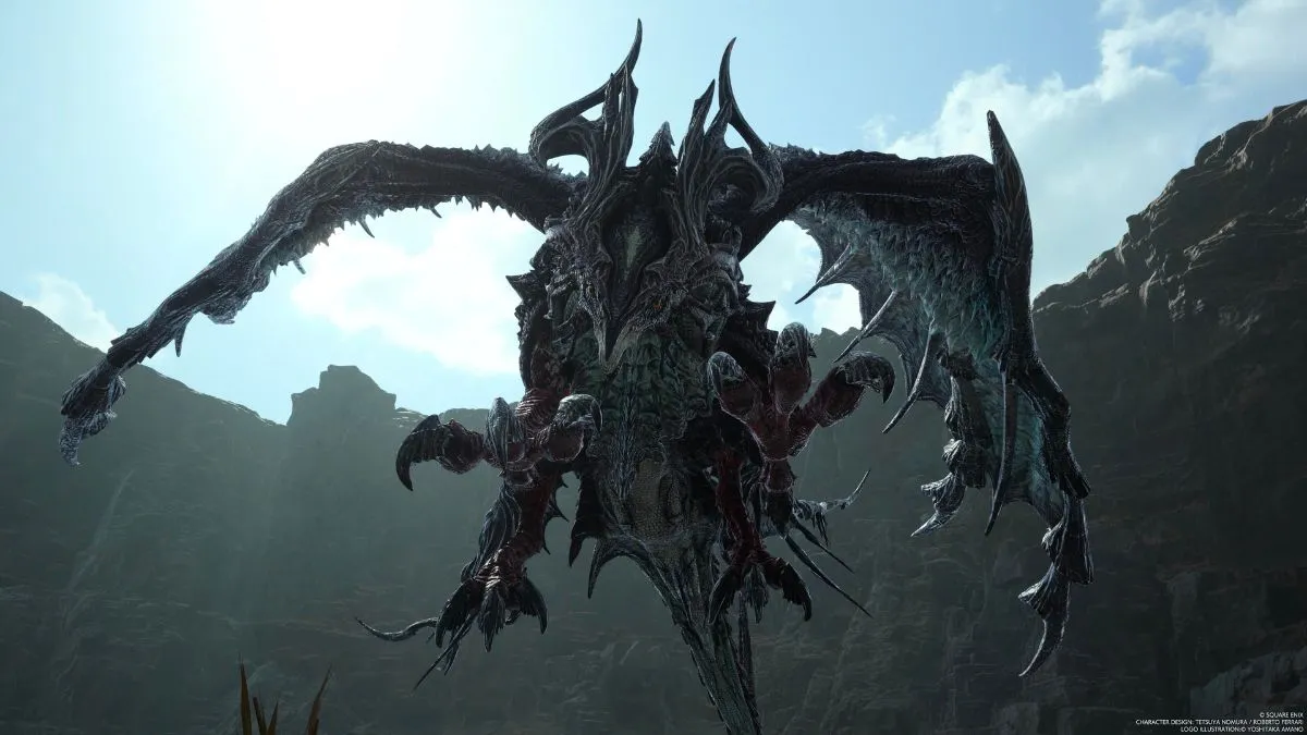 Screenshot of the Quetzalcoatl in Final Fantasy 7 Rebirth.