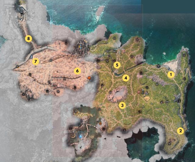Image of the Grasslands Chocobo Stop locations in Final Fantasy 7 Rebirth.