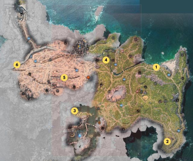 Image of the Grasslands Fiend Intel locations in Final Fantasy 7 Rebirth.
