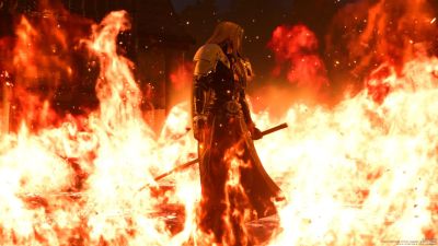 Screenshot of Sephiroth in Final Fantasy 7 Rebirth.