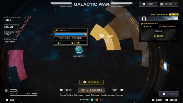 Helldivers 2 Galactic War Map 