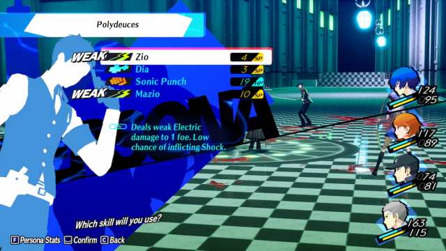 Persona 3 Reload Akihiko electric skill for Trance Twins