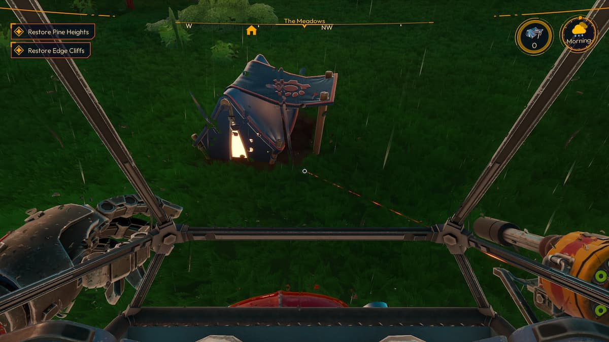 Build Small Tent in Lightyear Frontier