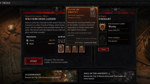Diablo 4 Gauntlet Rewards Caches