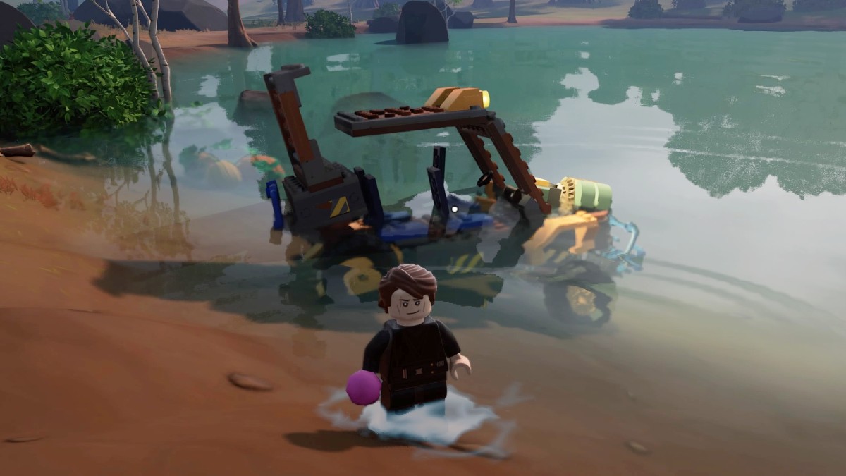 Vehicle in Water in LEGO Fortnite