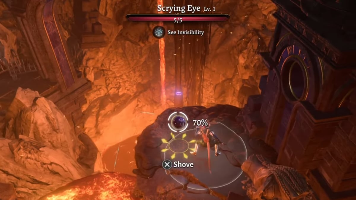 How To Kill Scrying Eyes In Baldur S Gate 3 BG3 Prima Games   Baldurs Gate 3 Shoving The Scrying Eye 