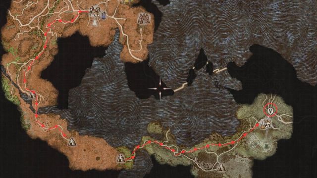 Screenshot of Ernesto's map location in Dragon's Dogma 2.