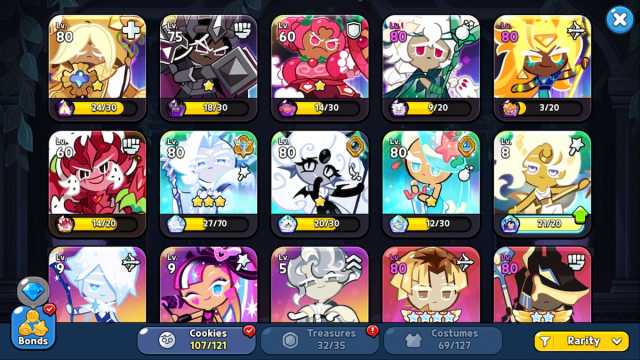 Cookie Run Kingdom Characters and Rarity Types