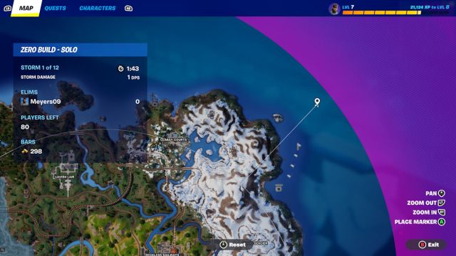 Fortnite Aang and Appa orb island map