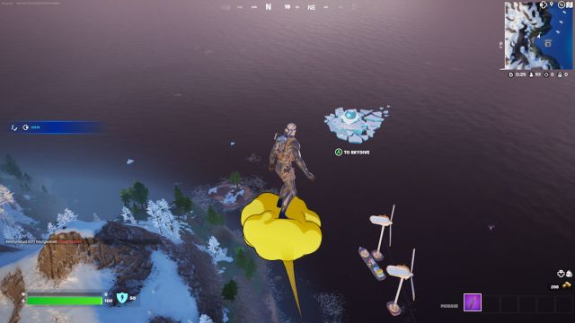 Fortnite Aang and Appa orb island