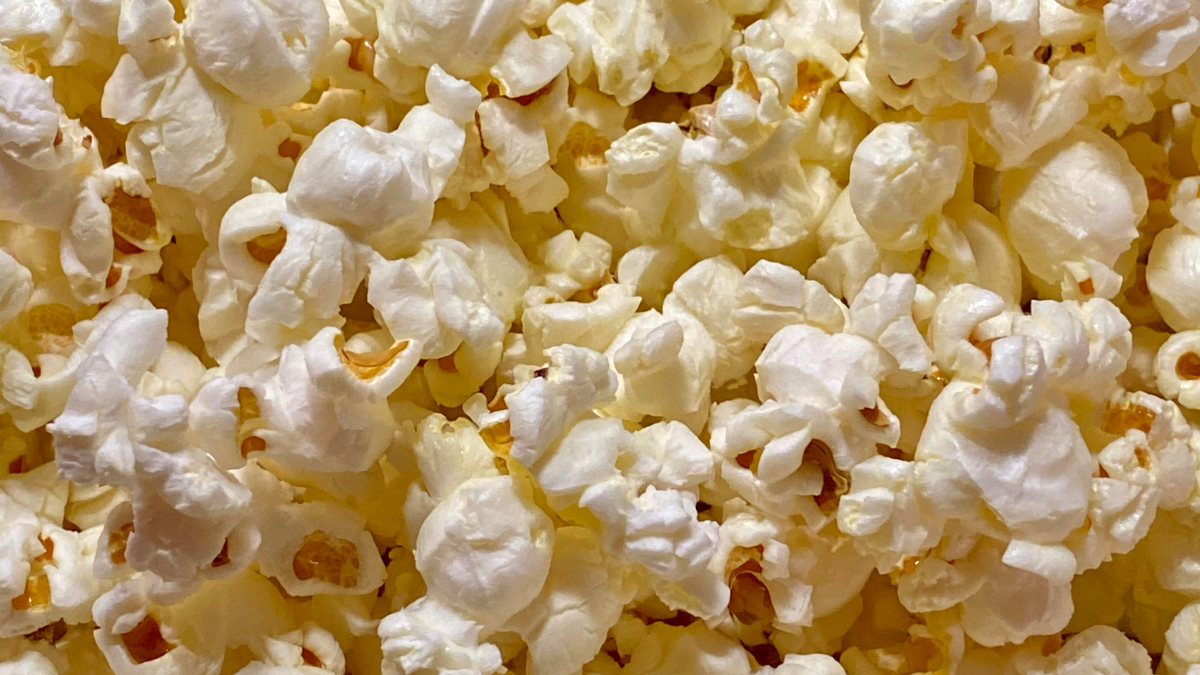A photograph of popcorn.