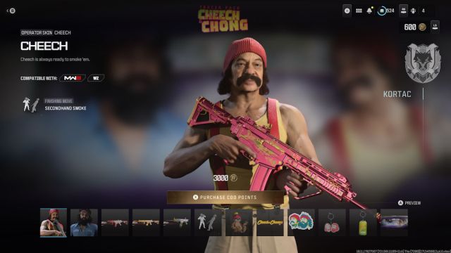 Call of Duty: Modern Warfare 3 and Warzone Cheech & Chong Tracer Pack