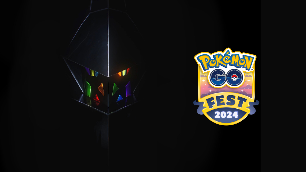 An image of Necrozma in darkness beside the Pokemon GO Fest 2024 logo.