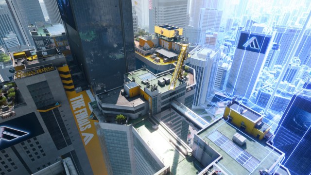 Screenshot of the skybridge on the Seoul map in The Finals.