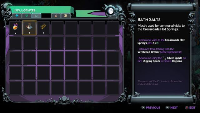 Hades 2 Sales de Baño