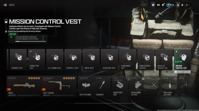 MW3 Mission Control Vest