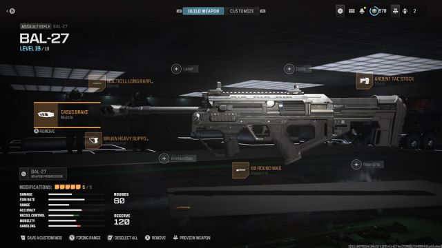 Equipamientos MW3 BAL-27
