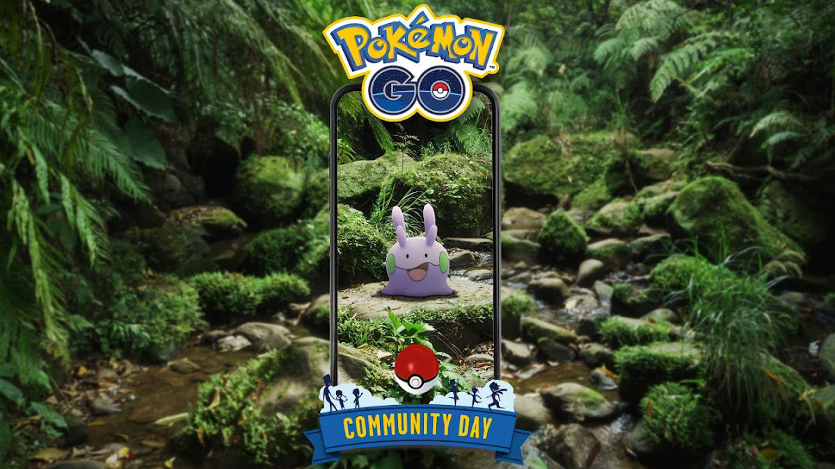 An image of Goomy for Pokemon GO Community Day.