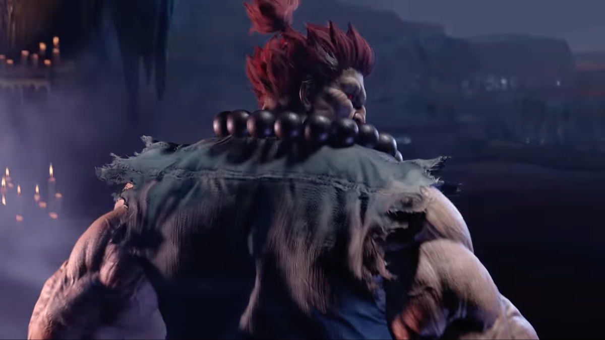 A Street Fighter 6 screenshot of Akuma in his Outfit 2.