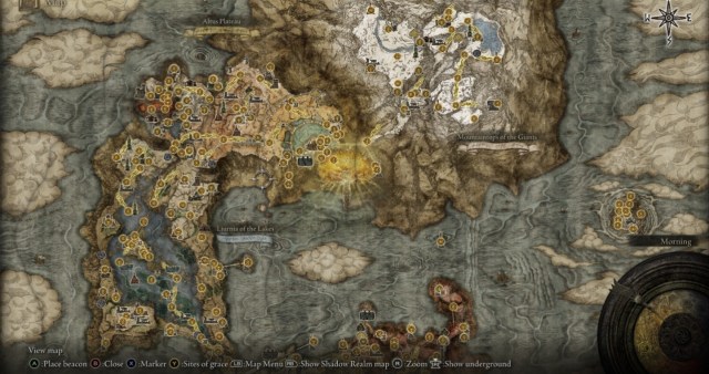 Las tierras entre el mapa