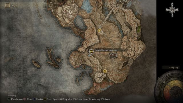 Elden Ring Blackgaol Knight map