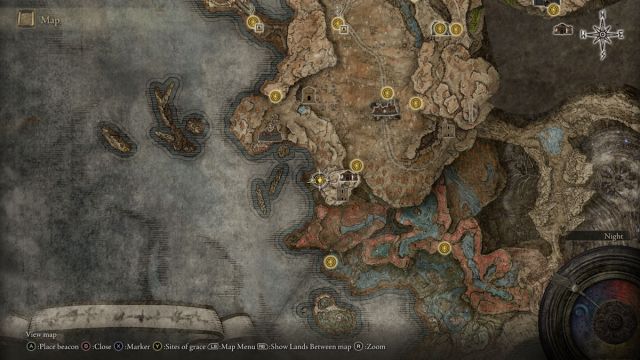 Elden Ring Shadow of the Erdtree Star-Lined Sword map