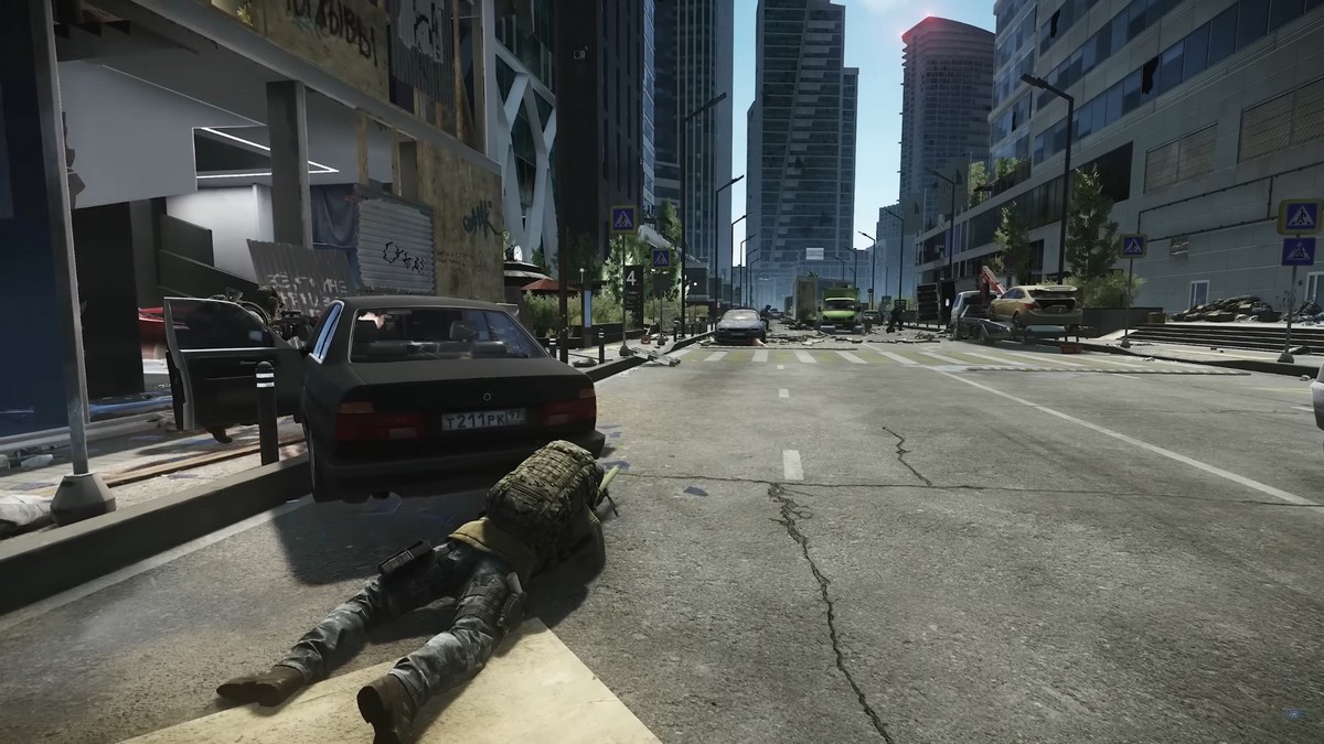 A player lies in wait with a sniper rifle in Escape from Tarkov.