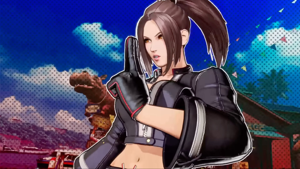 A screenshot of Mai Shiranui in her new outfit in Fatal Fury: City of the Wolves.