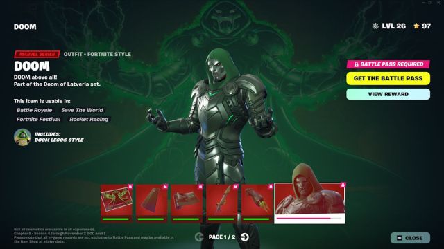 Fortnite Doctor Doom