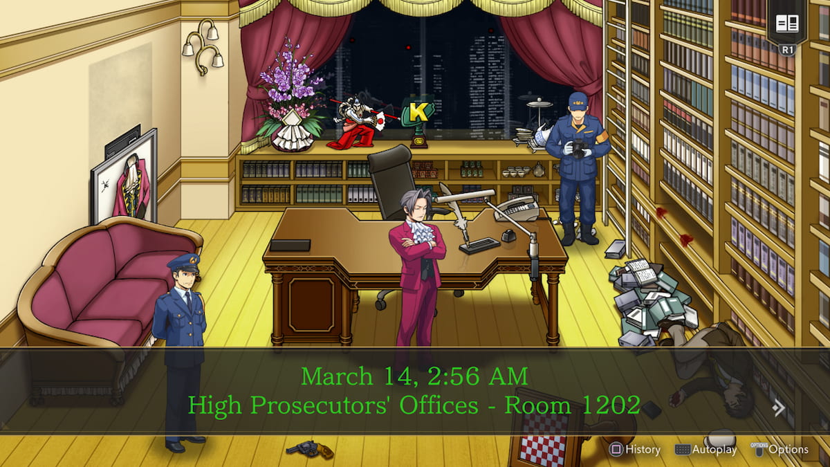 Cómo habilitar las indicaciones de PlayStation en la colección de Investigaciones de Ace Attorney