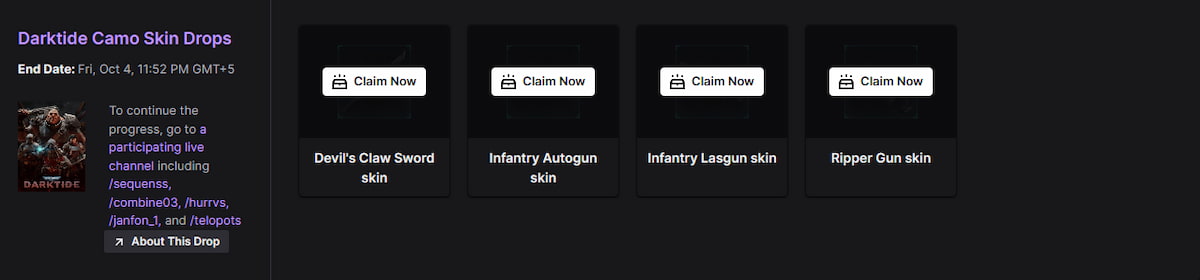 Как получить Warhammer 40K Darktide Twitch Drops (2024)