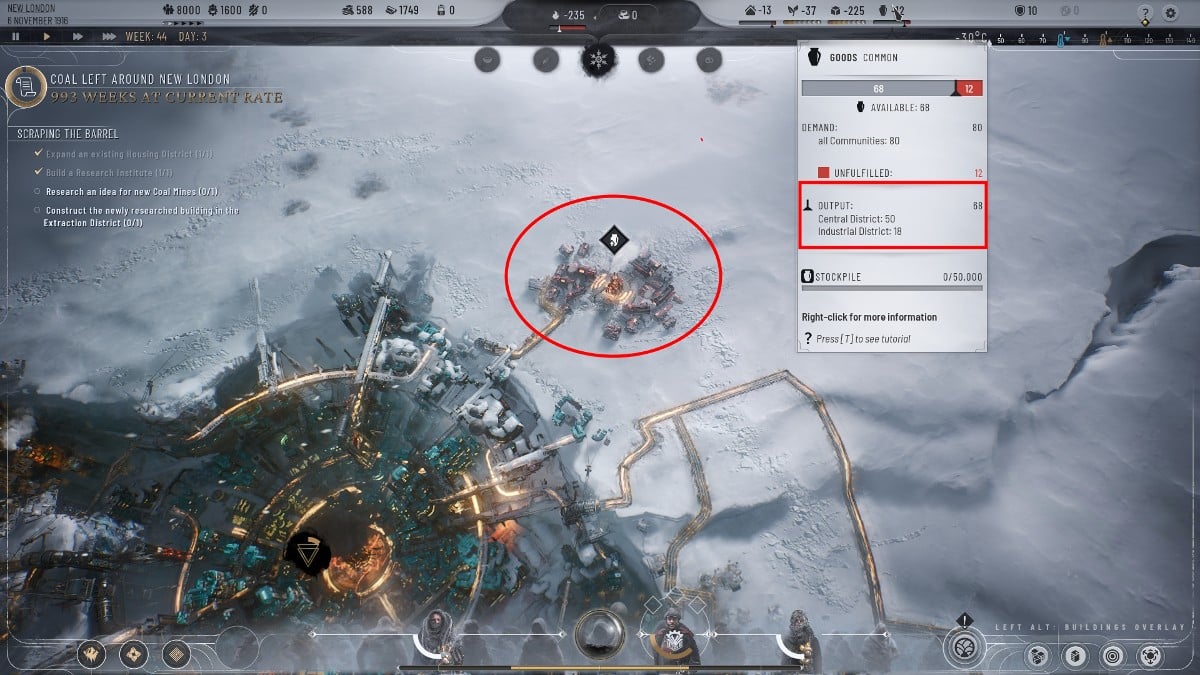 Cómo aumentar los bienes en Frostpunk 2