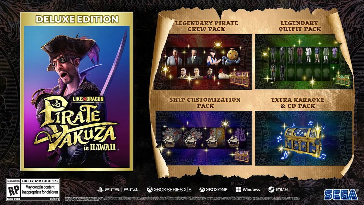 Se revela el contenido adicional de reserva de Like a Dragon Pirate Yakuza in Hawaii