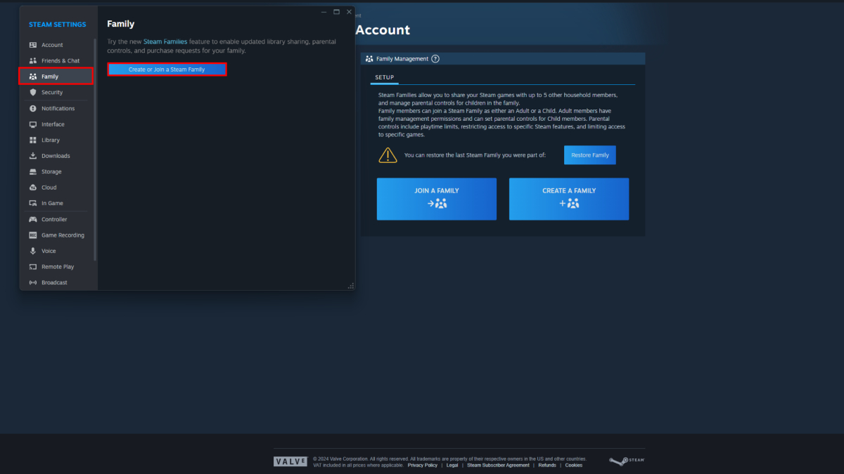 Cómo configurar la función Nuevas familias de Steam: explicado