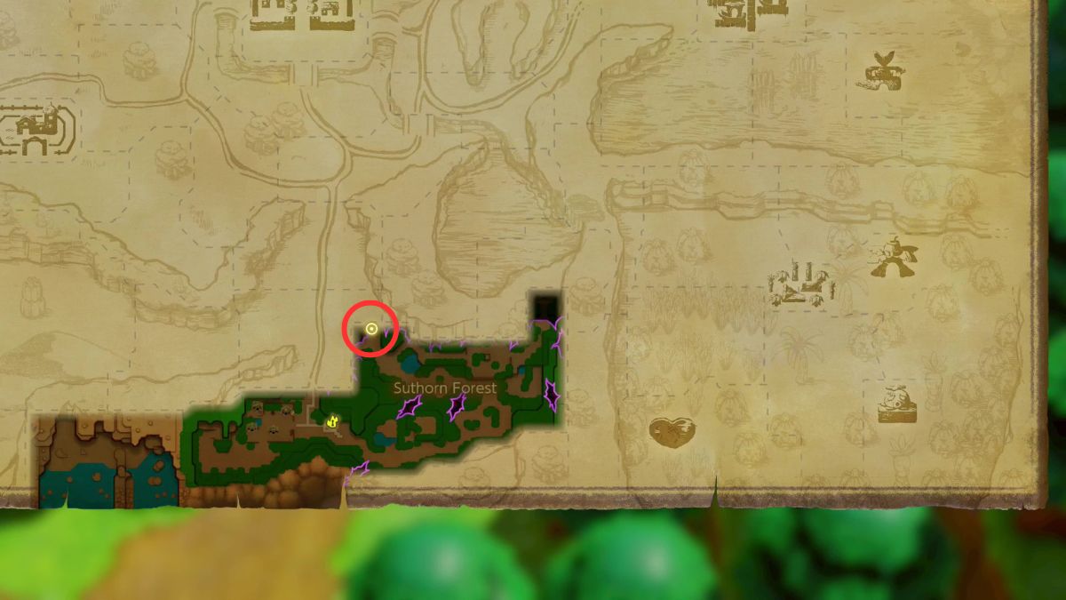 Tutorial de la mazmorra de las ruinas de Suthorn de Zelda Echoes of Wisdom