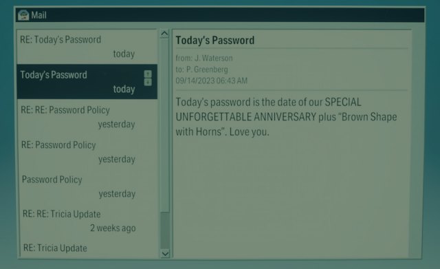 Anniversary Password Email