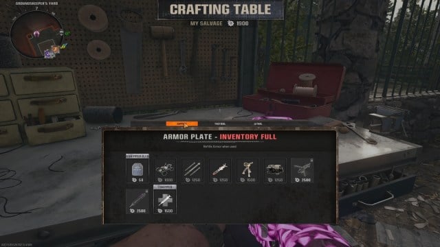 Crafting the Support equipment at the Crafting Table Black Ops 6 Zombies