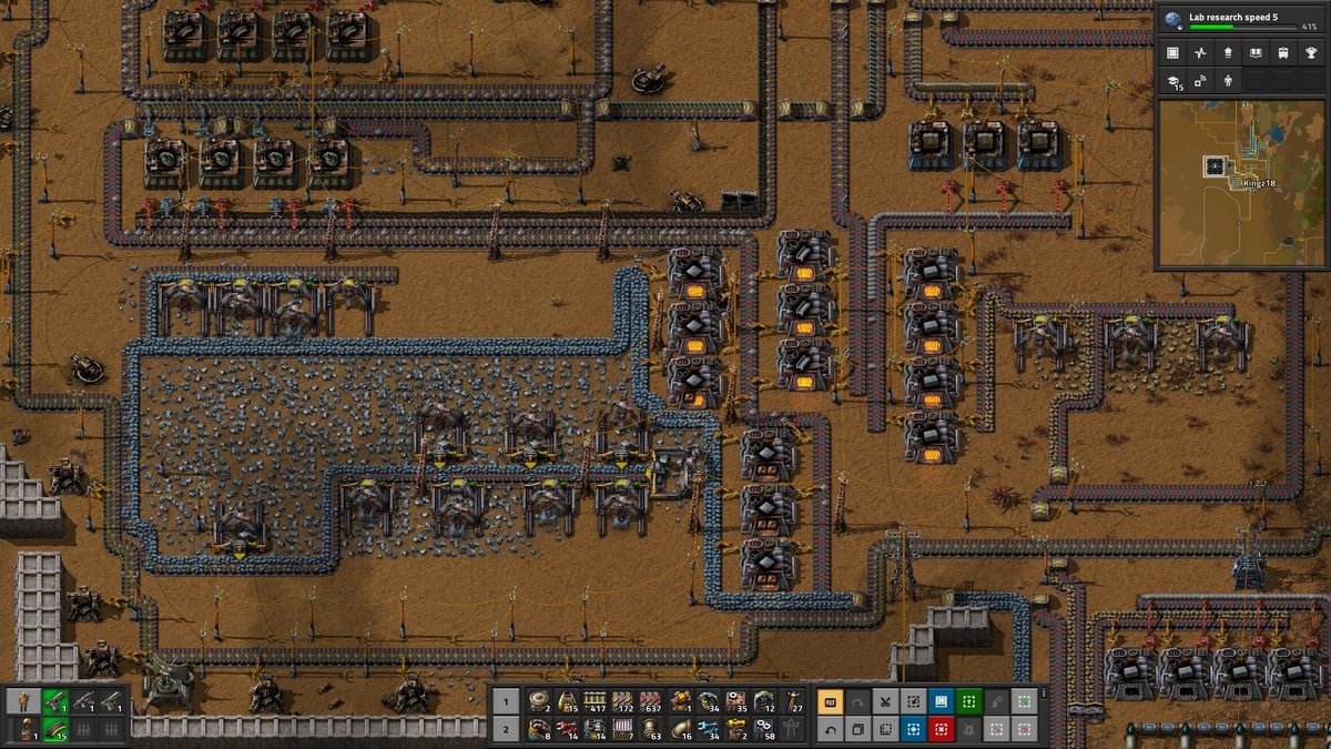 Cómo automatizar la producción de vigas de acero en Factorio 2.0