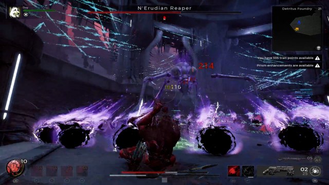 Remnant 2 - Evading orbs fired by N'Erudian Reaper Boss