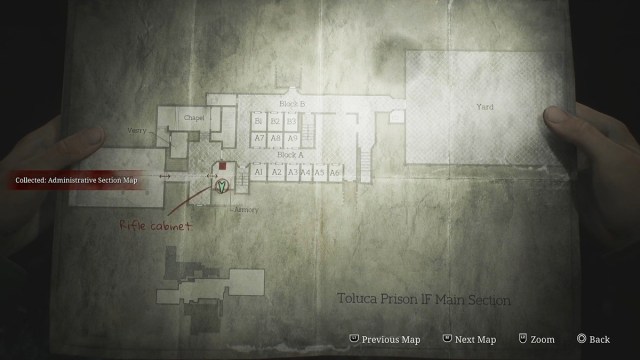 Silent Hill 2 Remake Hunting Rifle map location 