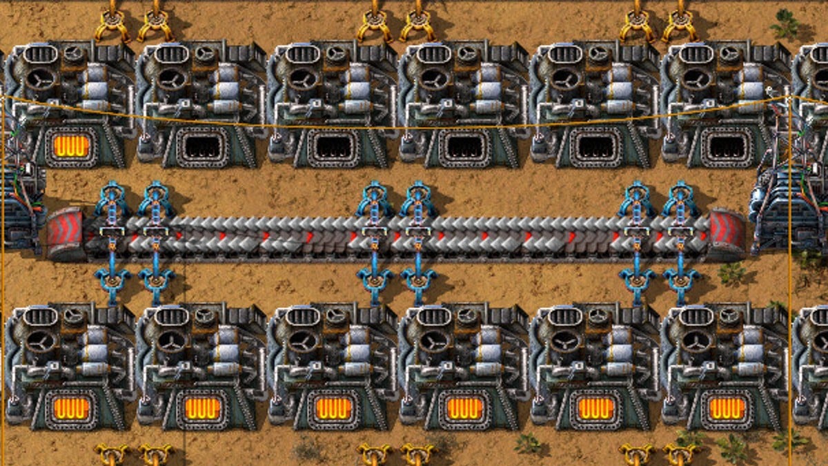 Cómo automatizar la producción de placas de hierro en Factorio 2.0